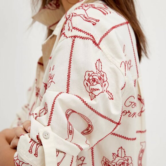 We The Free Have A Nice Day Embroidered Cowboy Shirt - Picture 4 of 4